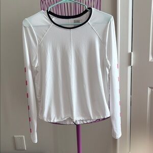 Lucky in Love White and Pink Top